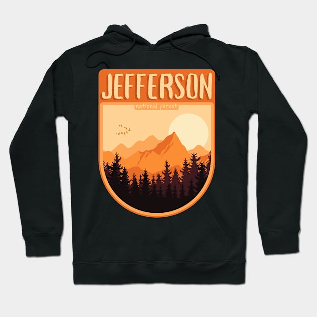 Jefferson National Forest Hoodie by Souls.Print